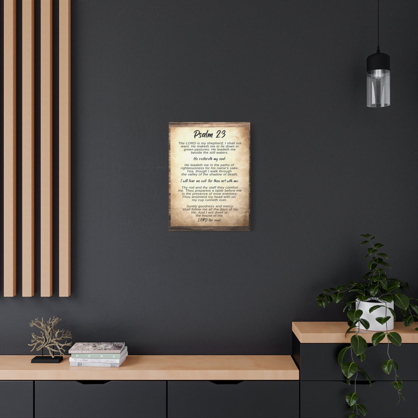 Scripture Walls The Lord Is My Shepherd Psalm 23 Bible Verse Canvas Christian Wall Art Ready to Hang