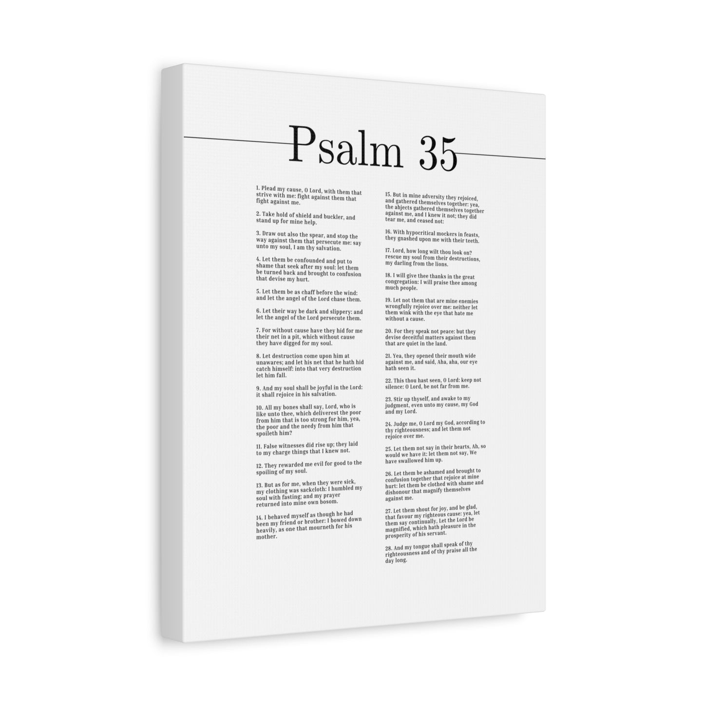 Scripture Canvas My Soul Shall Be Joyful Psalm 35 Christian Wall Art Bible Verse Print Ready to Hang