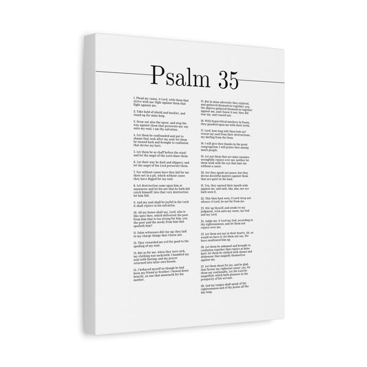 Scripture Canvas My Soul Shall Be Joyful Psalm 35 Christian Wall Art Bible Verse Print Ready to Hang