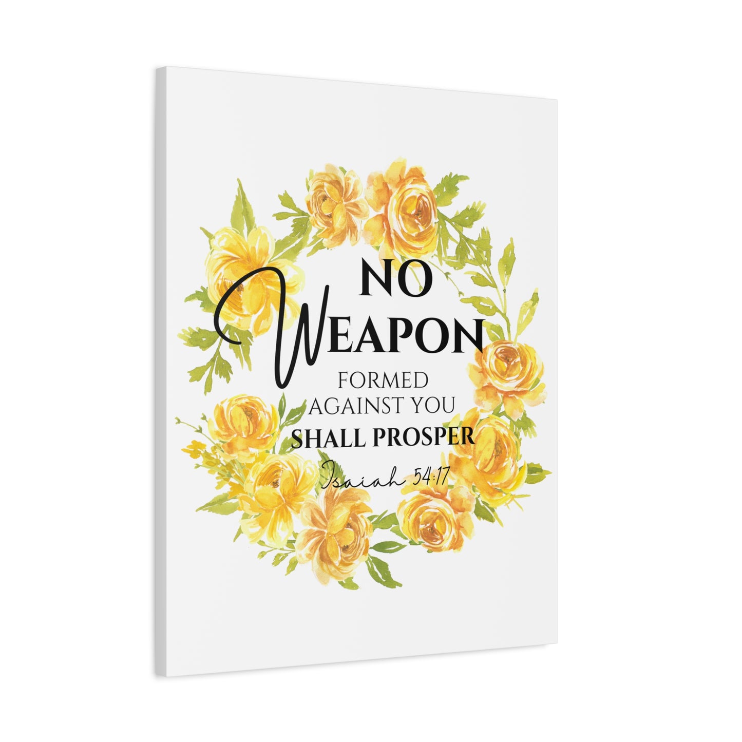 Scripture Walls Isaiah 54:17 No Weapon Bible Verse Canvas Christian Wall Art Ready to Hang Unframed