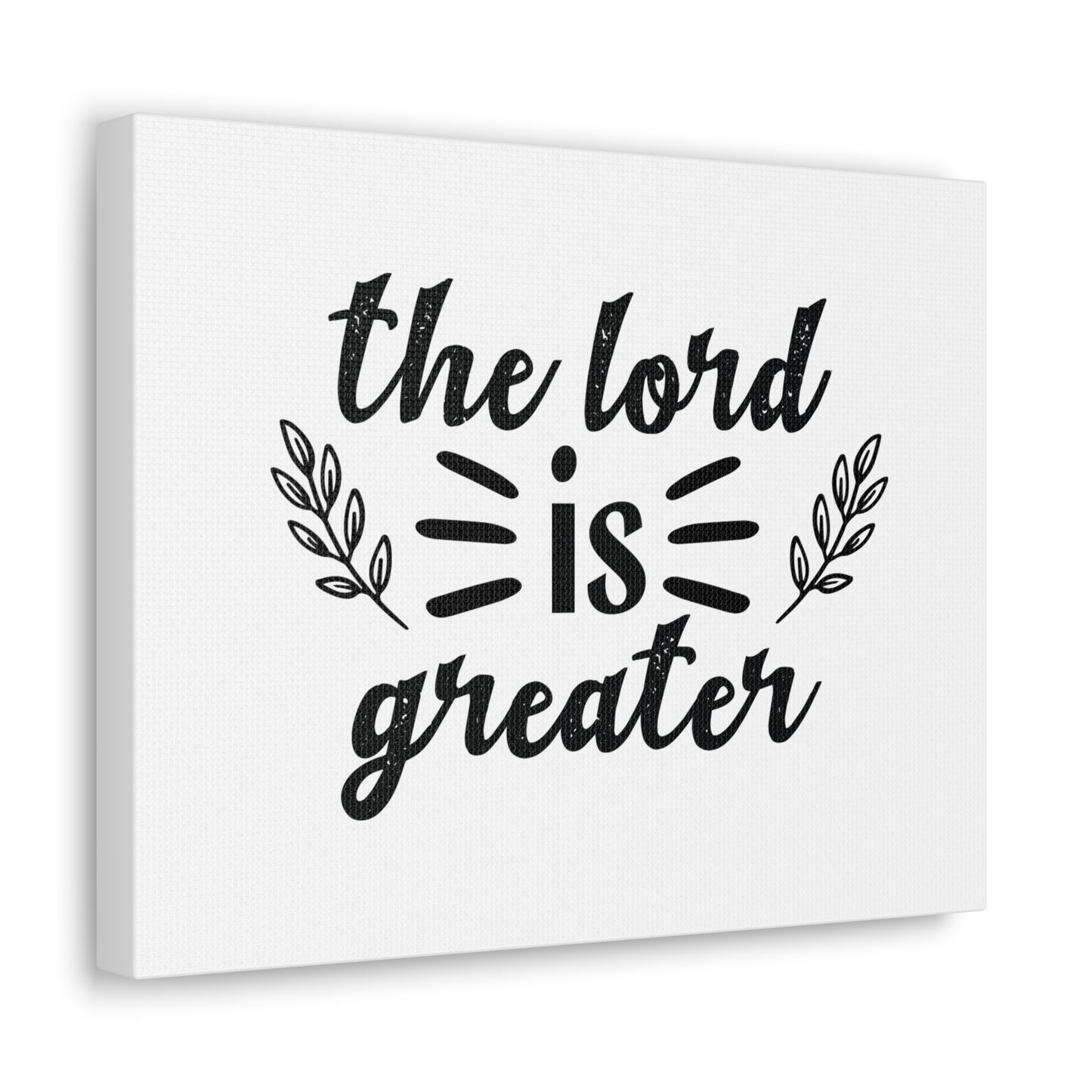 The Lord Is Greater 1 John 1:5 Christian Wall Art Bible Verse Print Ready to Hang