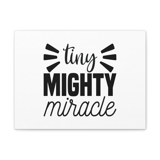 Tiny Mighty Miracle Luke 18:27 Christian Wall Art Bible Verse Print Ready to Hang