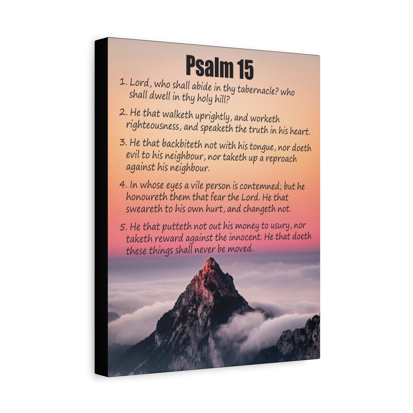 Scripture Walls Abide in God's Sanctuary Psalm 15:2 Christian Wall Art Print Ready to Hang