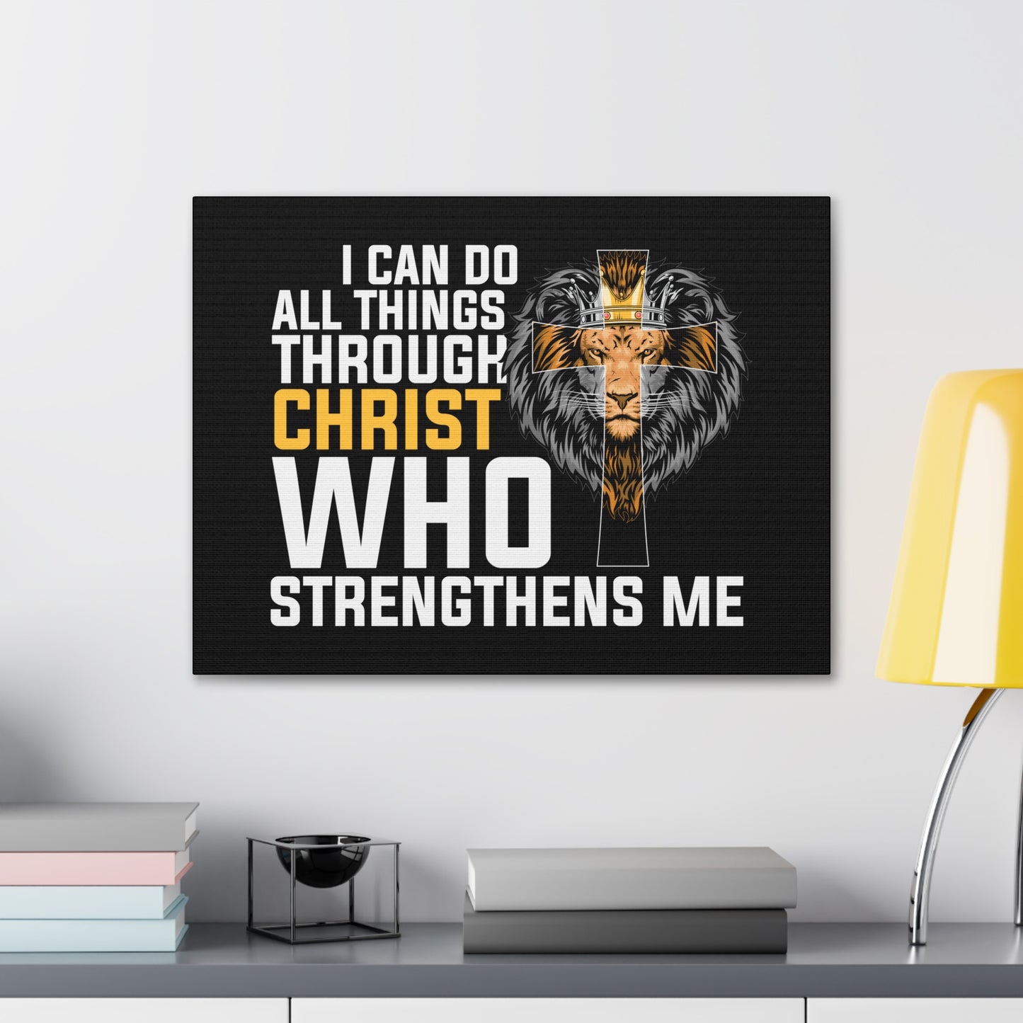Who Strengthens Me Philippians 4:11Ã¢ÂÂ13 Christian Wall Art Bible Verse Print Ready to Hang