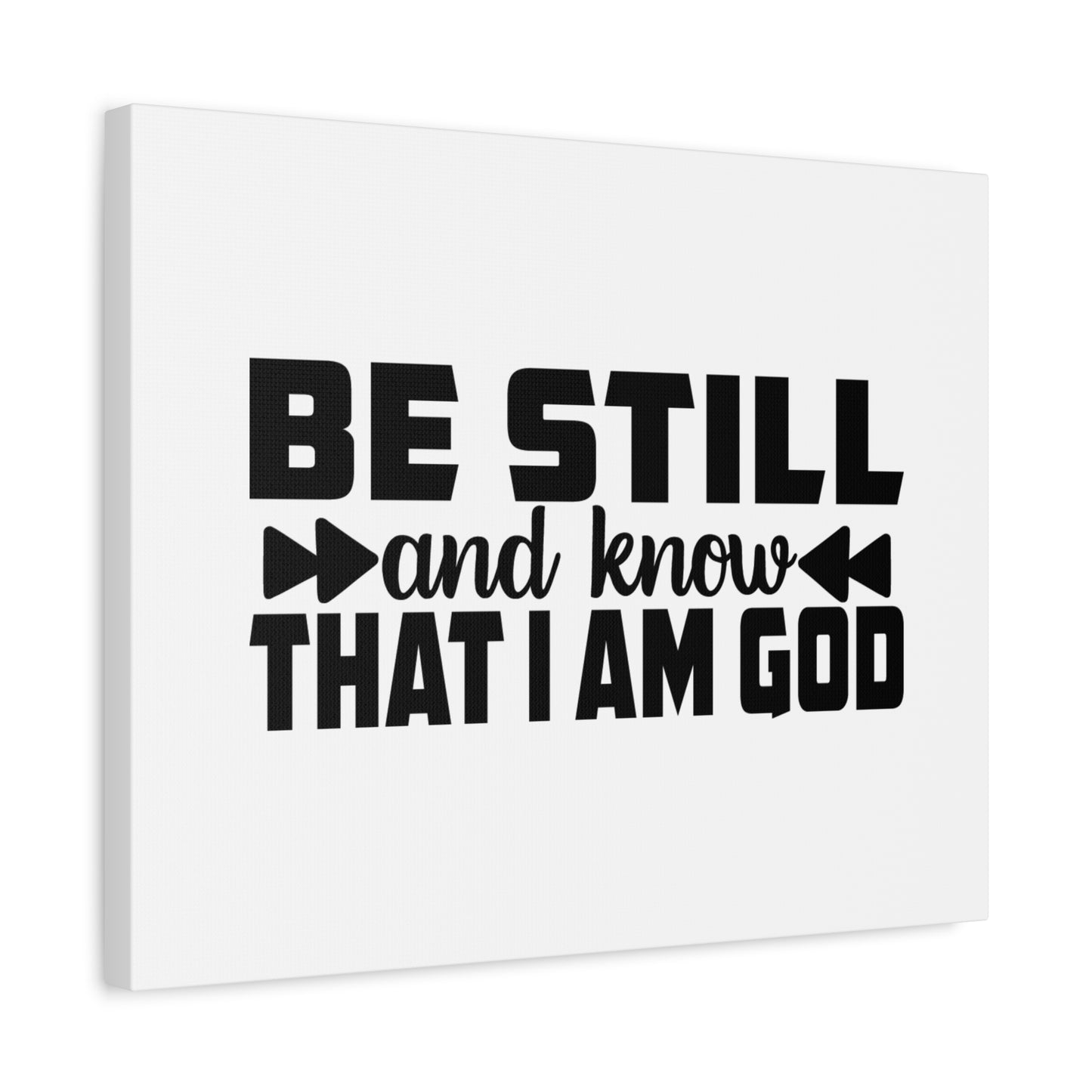 Scripture Canvas Be Still And Know Psalm 46:10 Christian Wall Art Bible Verse Print Ready to Hang