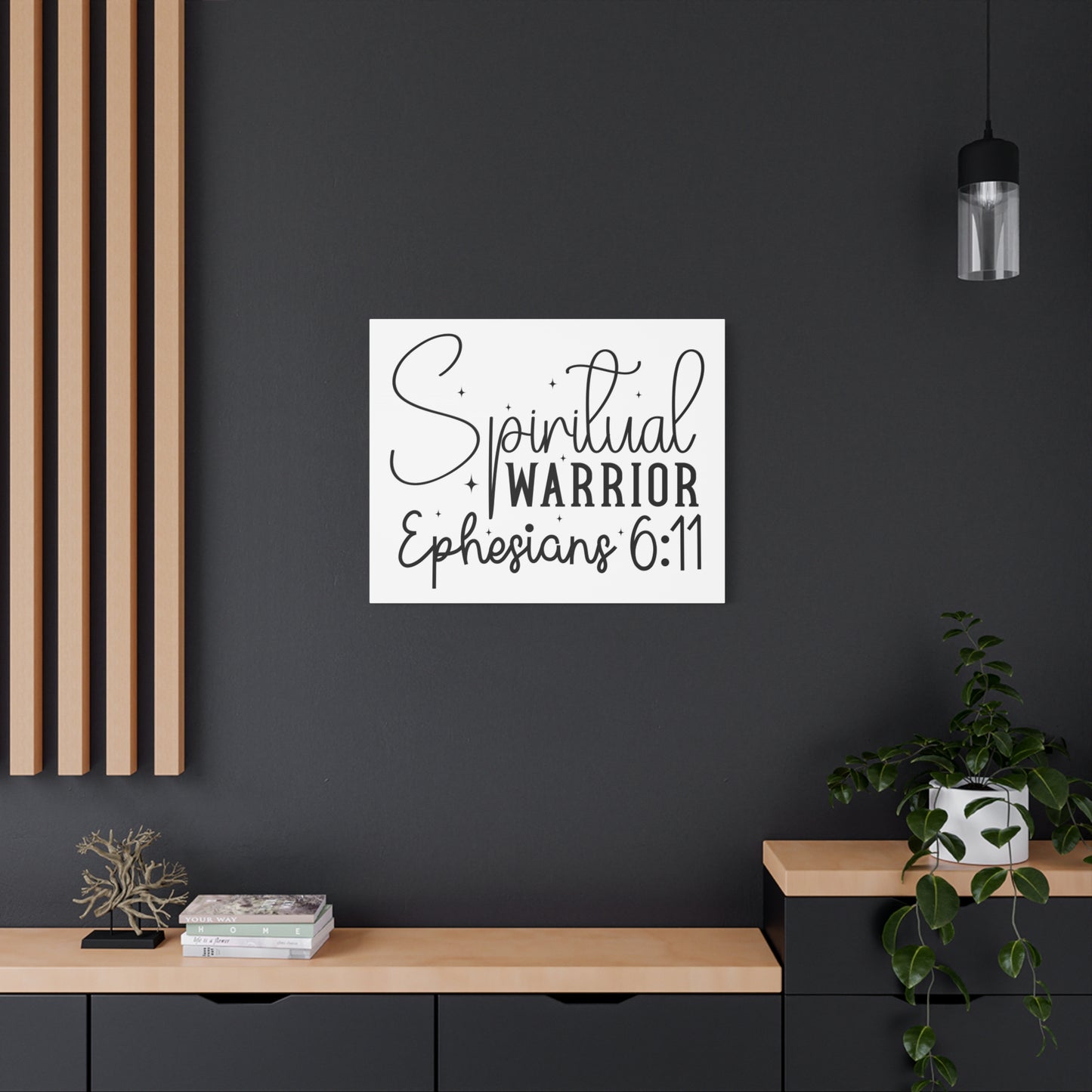 Scripture Walls Ephesians 6:11 A Spiritual Warrior Bible Verse Canvas Christian Wall Art Ready to Hang Unframed
