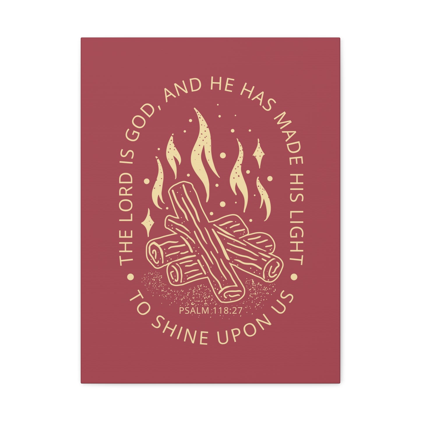 The Lord Is God Psalm 118:27 Christian Wall Art Bible Verse Print Ready To Hang