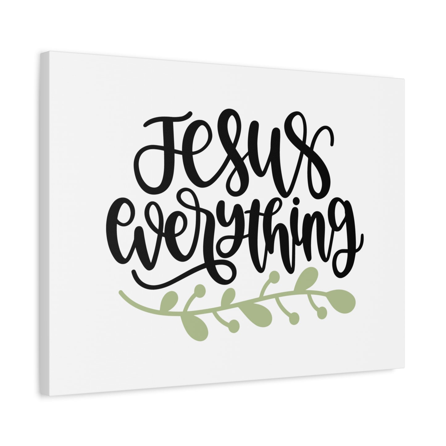 Scripture Canvas Jesus Everything Psalm 73:25-26 Christian Wall Art Bible Verse Print Ready to Hang