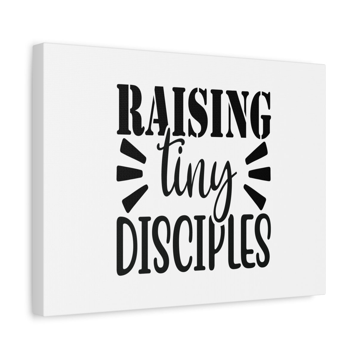 Scripture Canvas Raising Tiny Disciples 2 Timothy 2:2 Christian Wall Art Bible Verse Print Ready to Hang