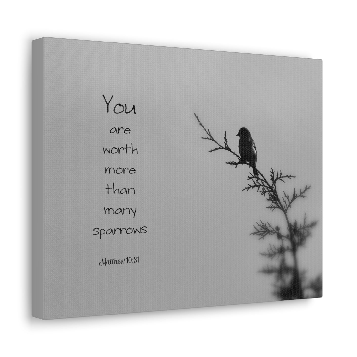You Are Worth Matthew 10:31 Bible Verse Canvas Christian Wall Art Bible Verse Print Ready To Hang