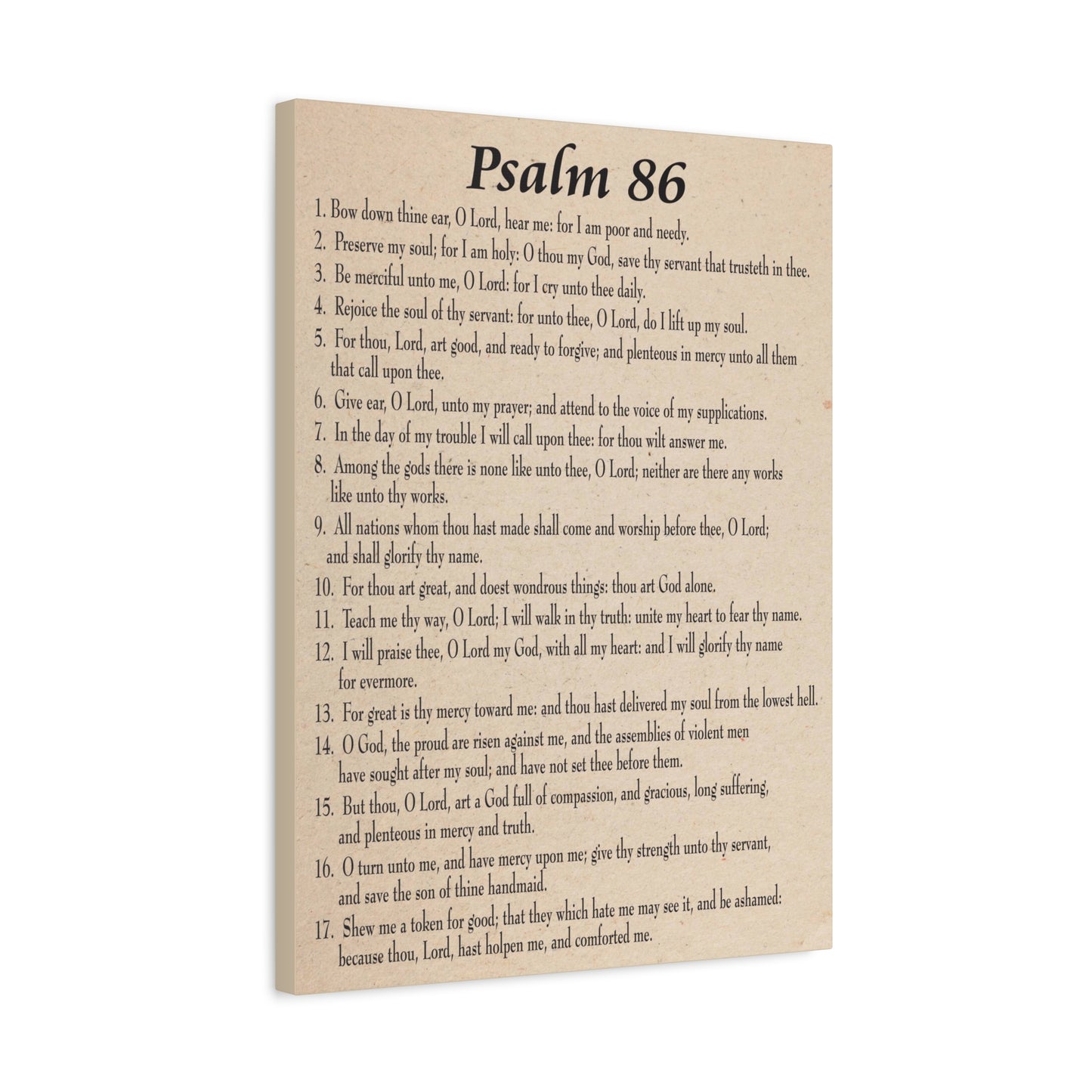 Scripture Walls Praying in Difficult Times Psalm 86:2 Bible Verse Canvas Christian Wall Art Ready to Hang