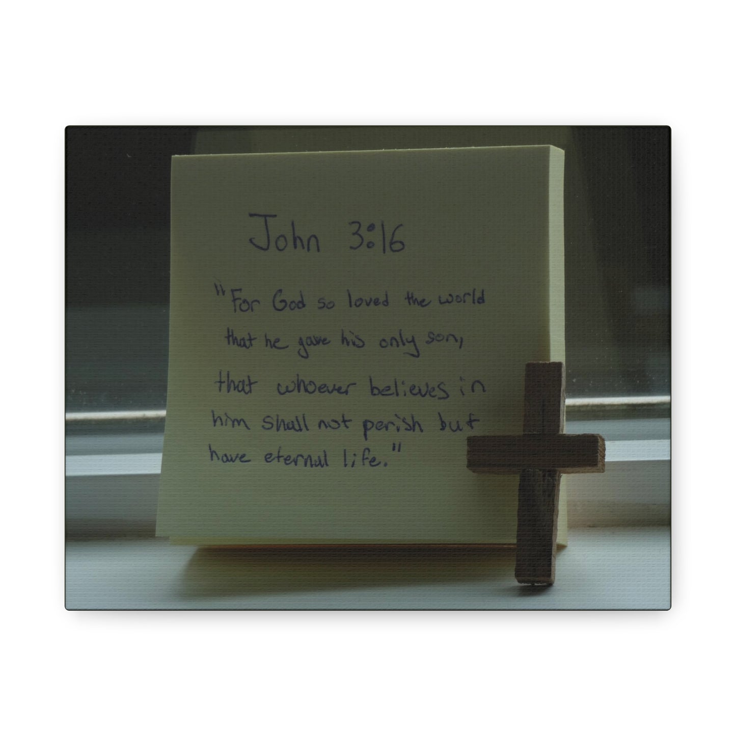 Have Eternal Life John 3:16 Bible Verse Canvas Christian Wall Art Bible Verse Print Ready To Hang
