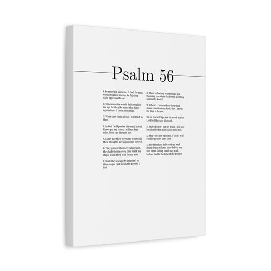 Scripture Canvas O Thou Most High Psalm 56 Christian Wall Art Bible Verse Print Ready to Hang