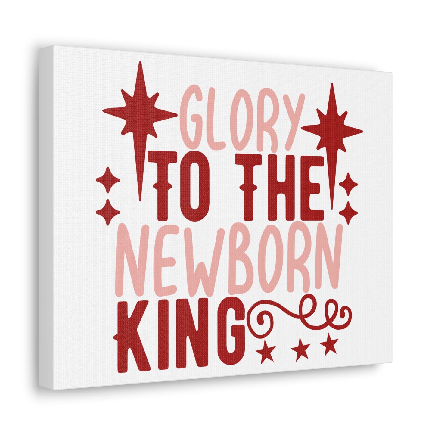 The Newborn King Luke 2:13-14 Christian Wall Art Print Ready to Hang