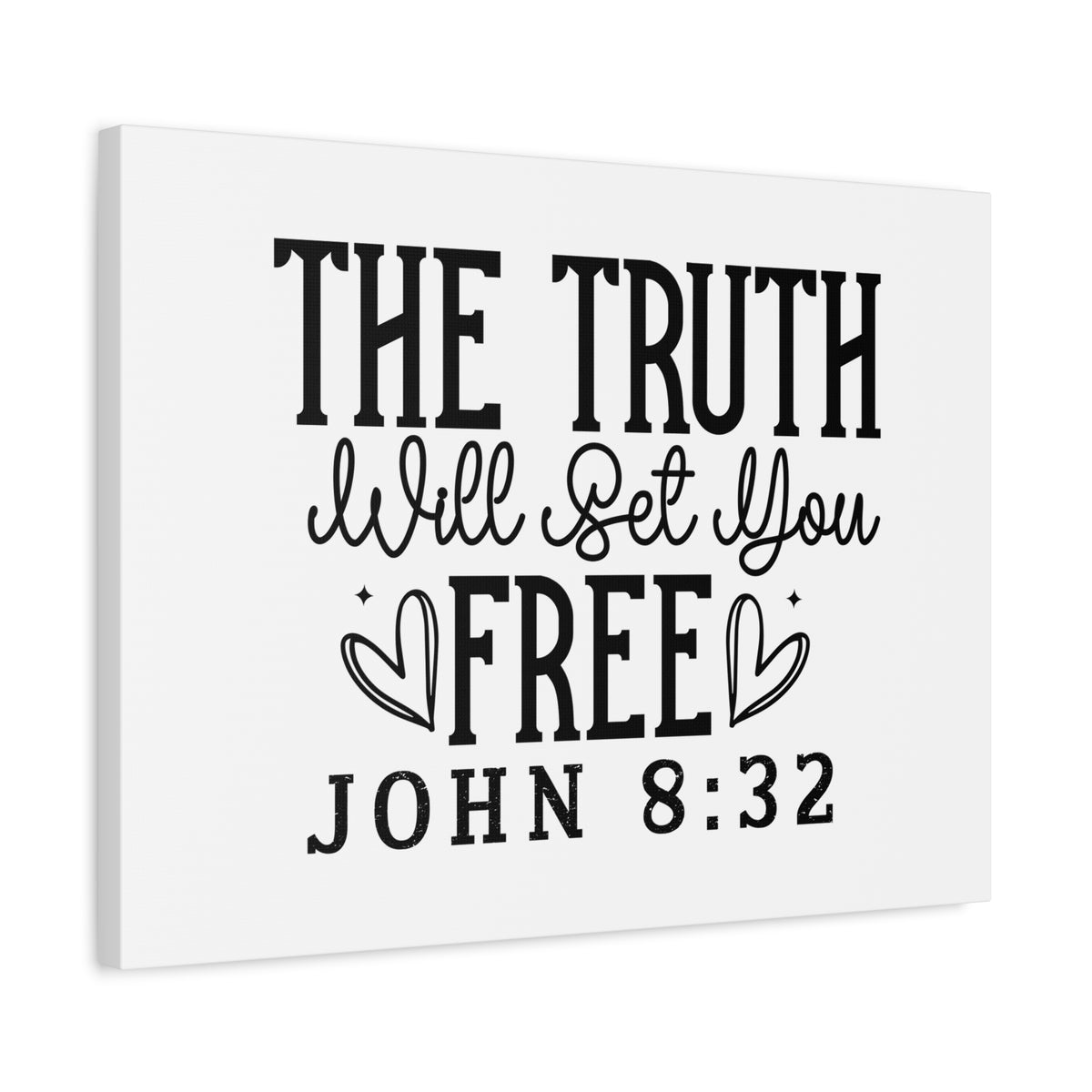 Scripture Walls The Truth Will Set You Free John 8:32 Bible Verse Canvas Christian Wall Art Ready to Hang Unframed