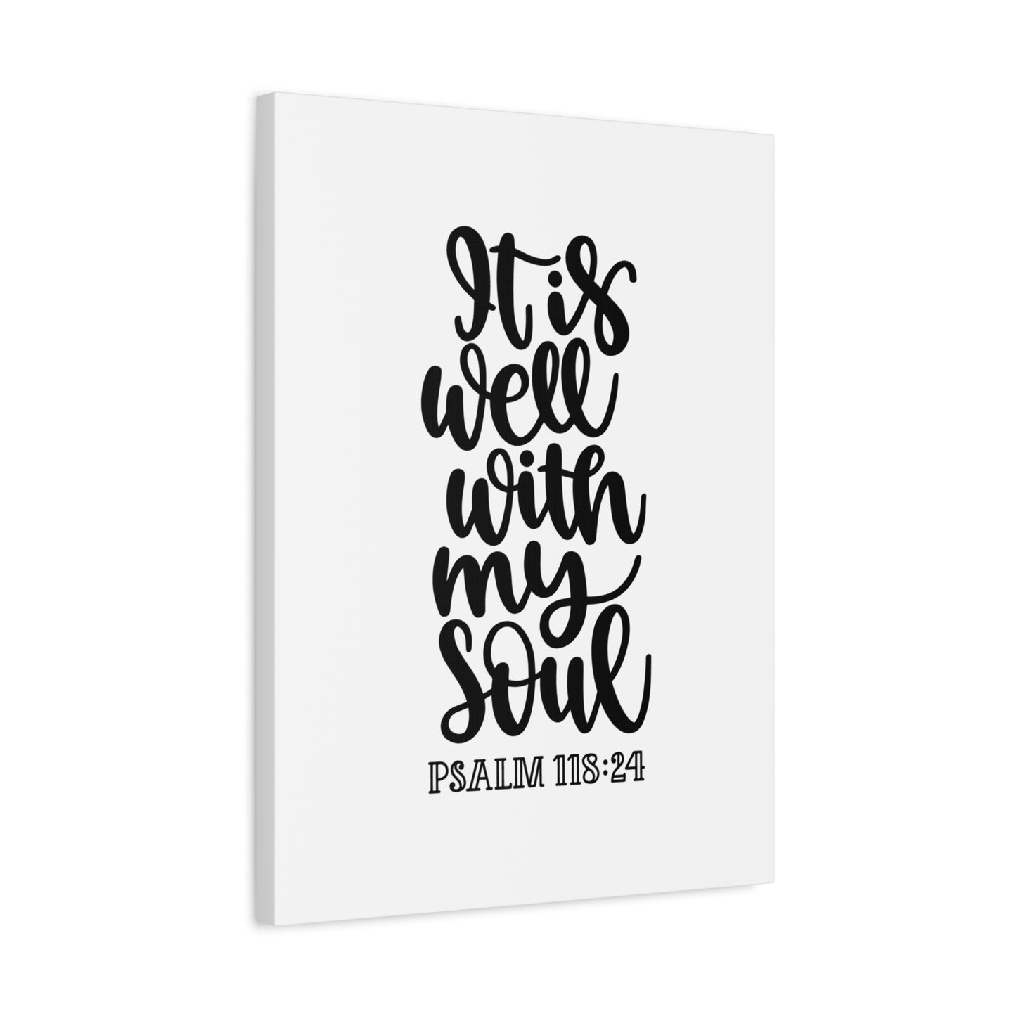 Scripture Canvas My Soul Psalm 118:24 Christian Wall Art Bible Verse Print Ready to Hang