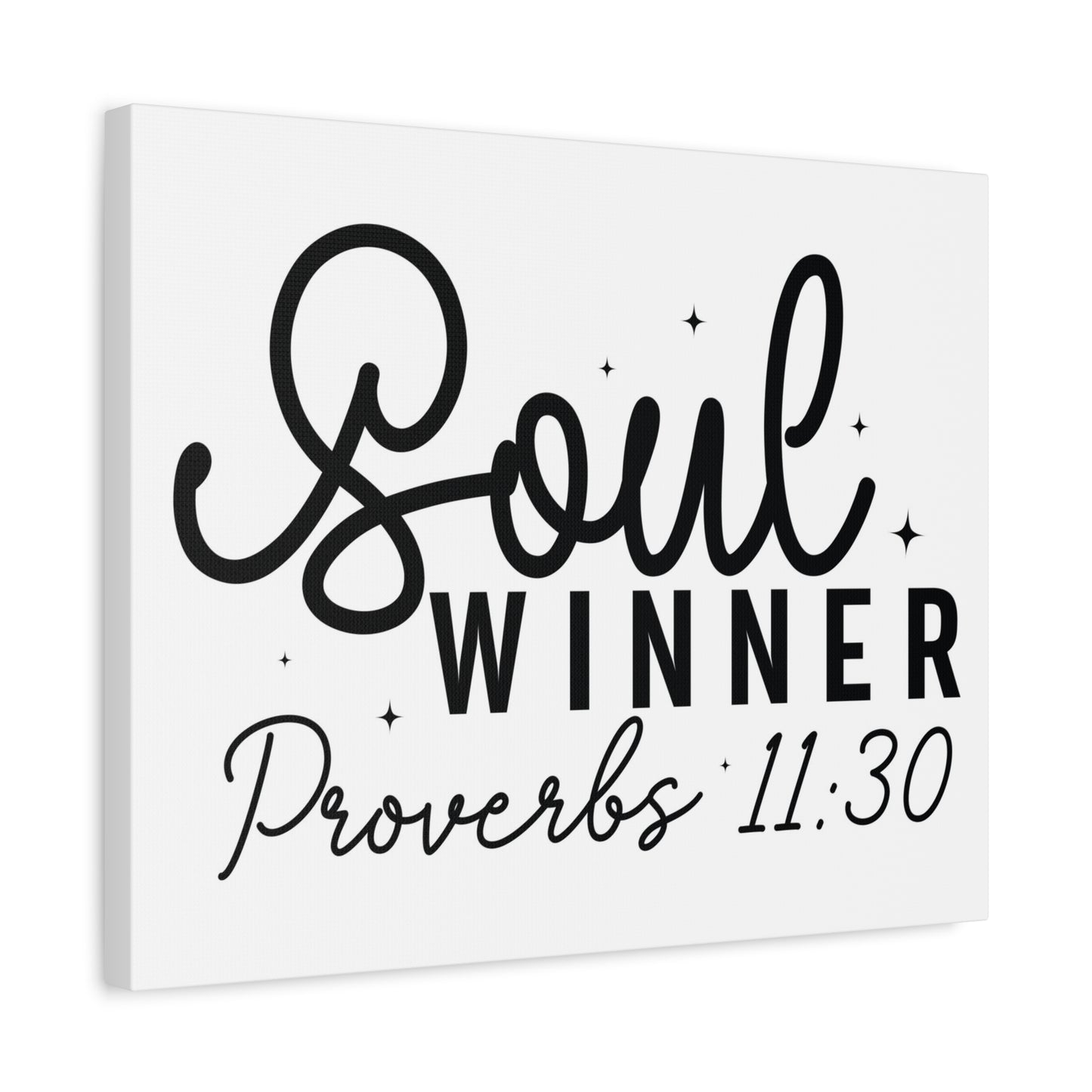 Scripture Walls Proverbs 11:30 Soul Winner Bible Verse Canvas Christian Wall Art Ready to Hang Unframed