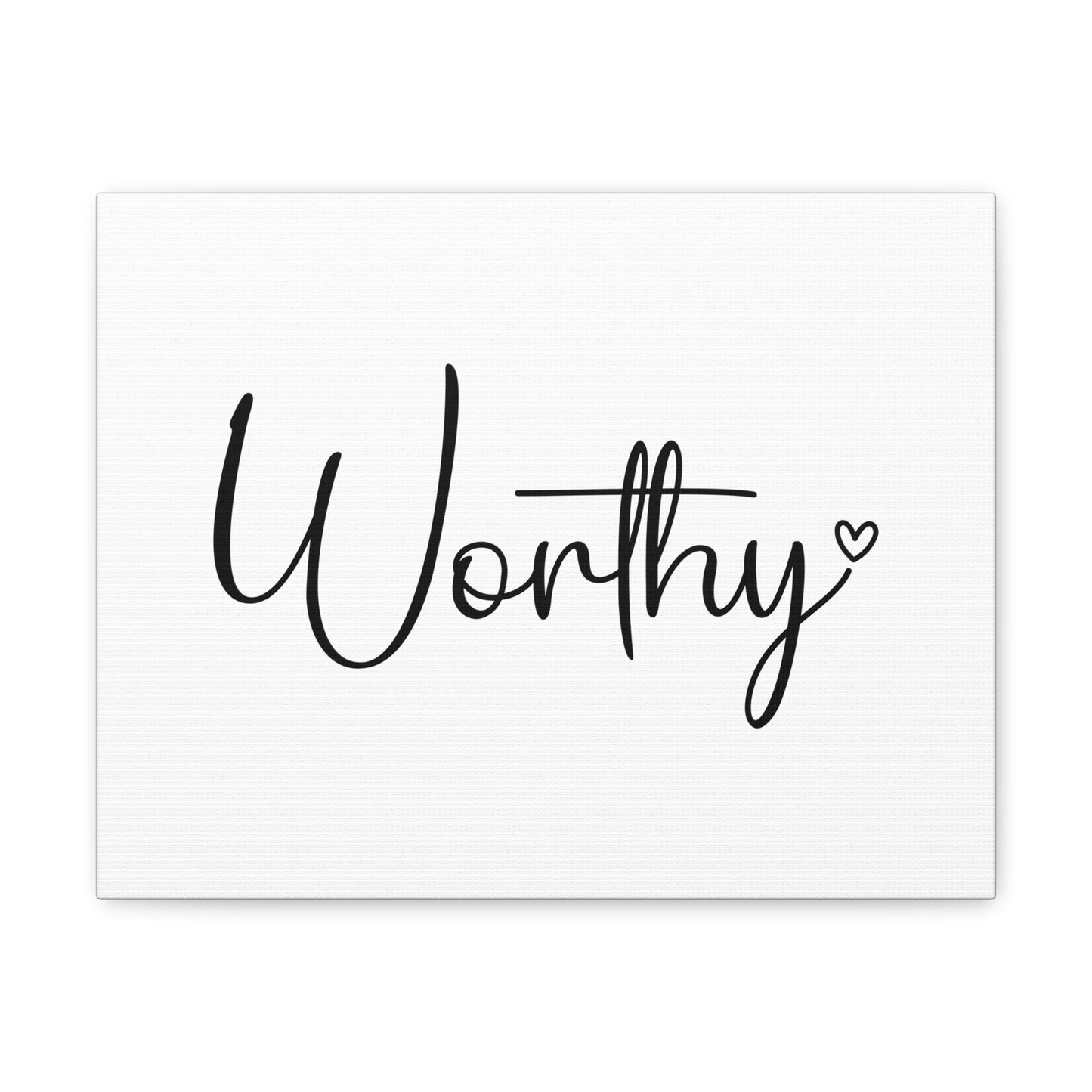 Worthy Revelation 5:12 Small Heart Christian Wall Art Bible Verse Print Ready to Hang