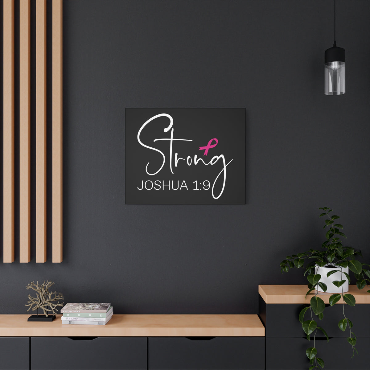 Scripture Walls Strong Joshua 1:9 Bible Verse Canvas Christian Wall Art Ready to Hang Unframed