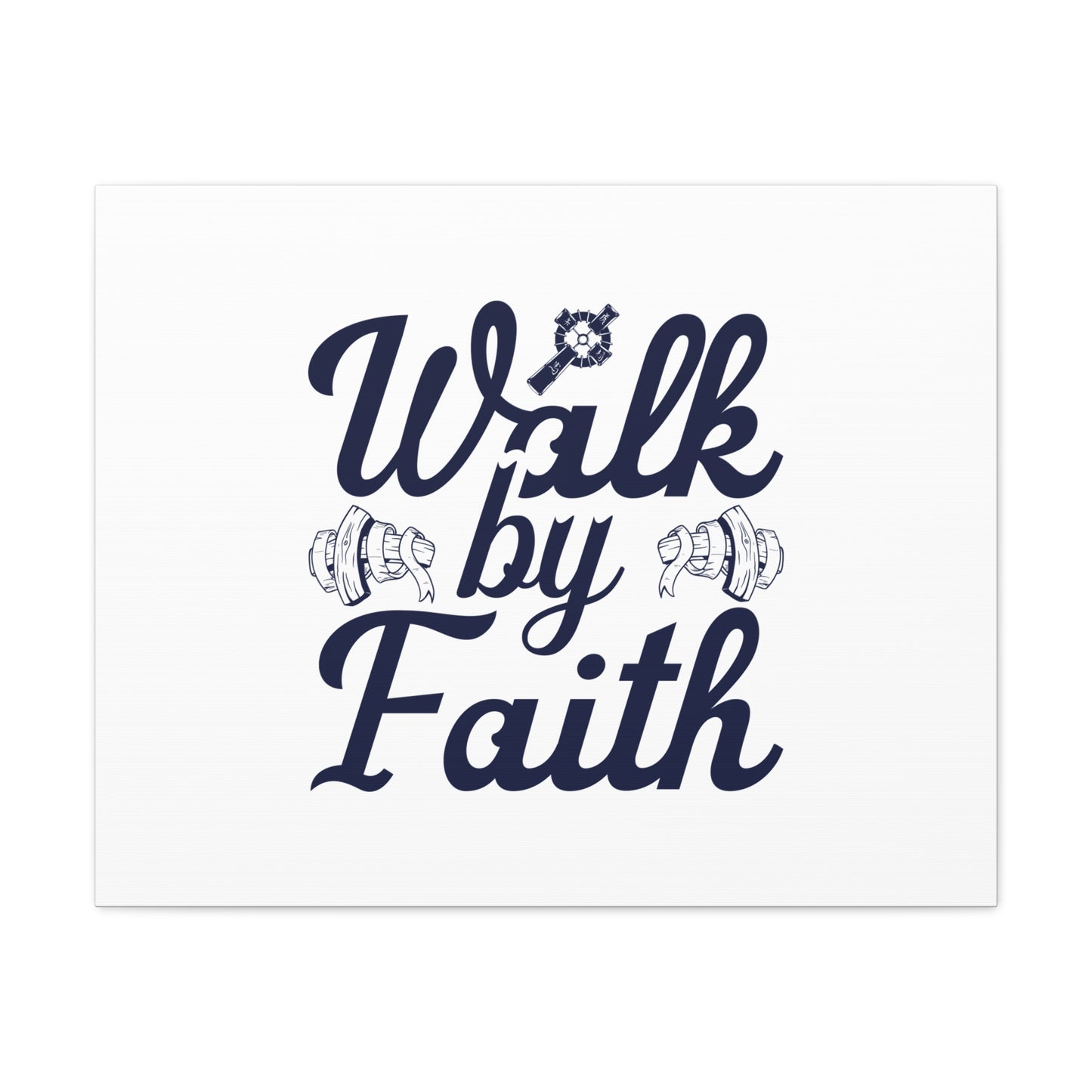 Walk By Faith Ephesians 2:8 Christian Wall Art Bible Verse Print Ready to Hang