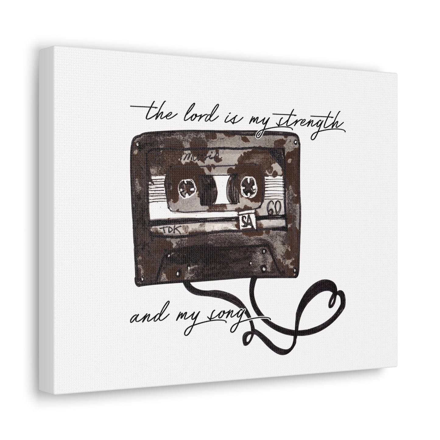 The Lord Is My Strength And My Song Exodus 15:2 Christian Wall Art Bible Verse Print Ready to Hang