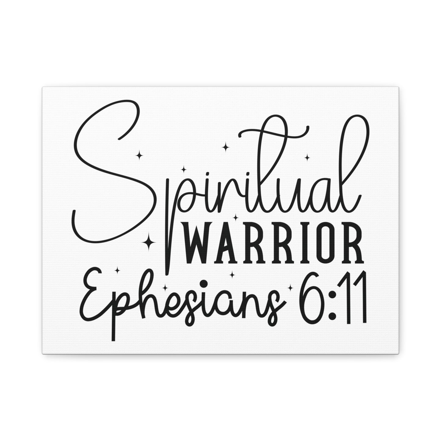 Scripture Walls Ephesians 6:11 A Spiritual Warrior Bible Verse Canvas Christian Wall Art Ready to Hang Unframed