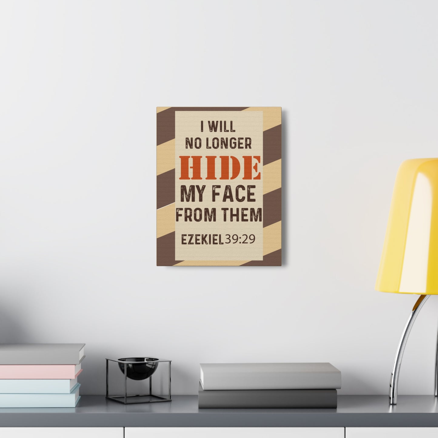 Will No Longer Hide Ezekiel 39:29 Christian Wall Art Bible Verse Print Ready to Hang