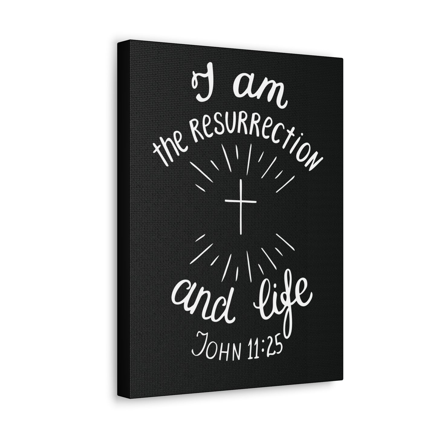 I Am The Resurrection And Life John 11:25 Christian Wall Art Bible Verse Print Ready To Hang