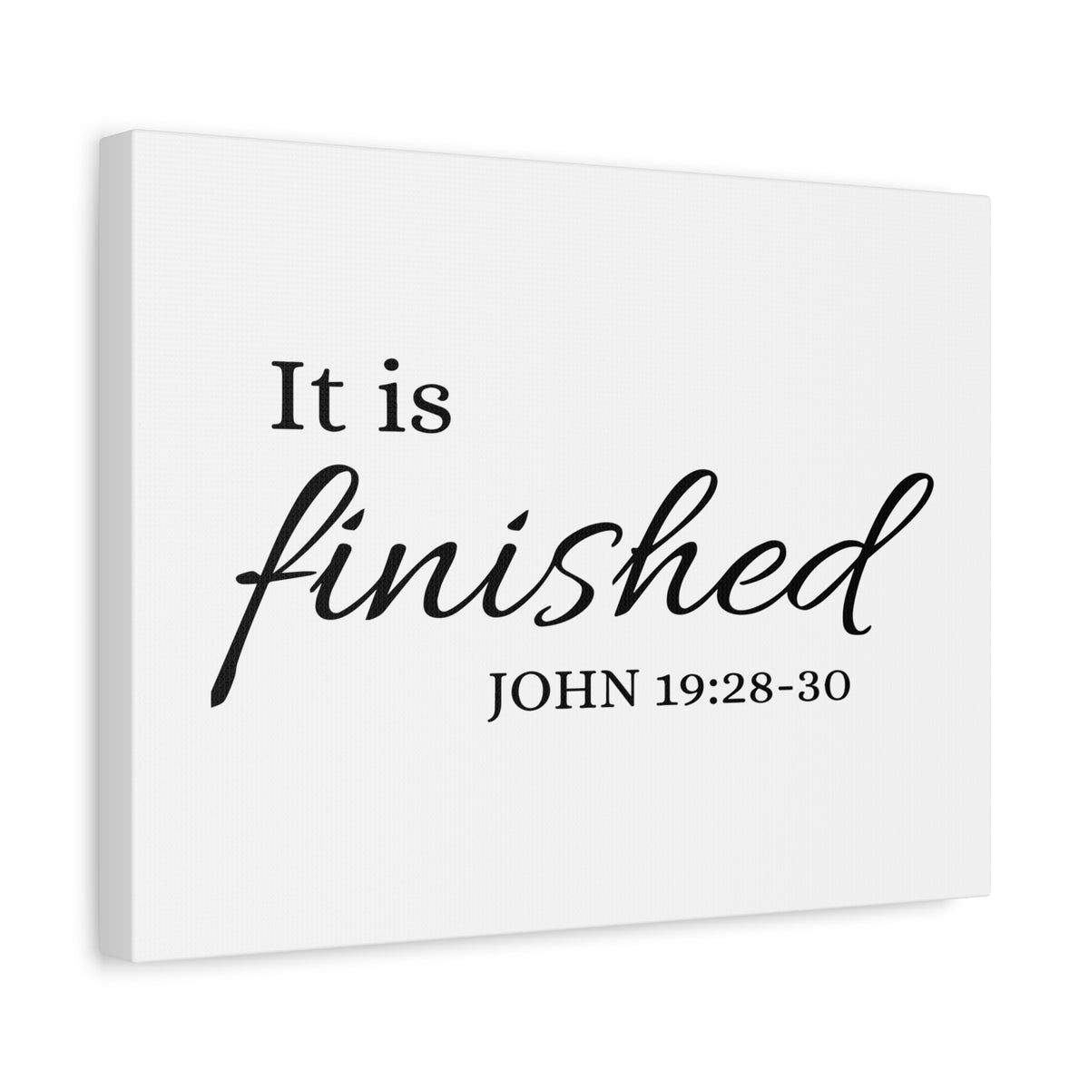 Scripture Canvas It Is Finished John 19:28:30 Christian Wall Art Bible Verse Print Ready to Hang