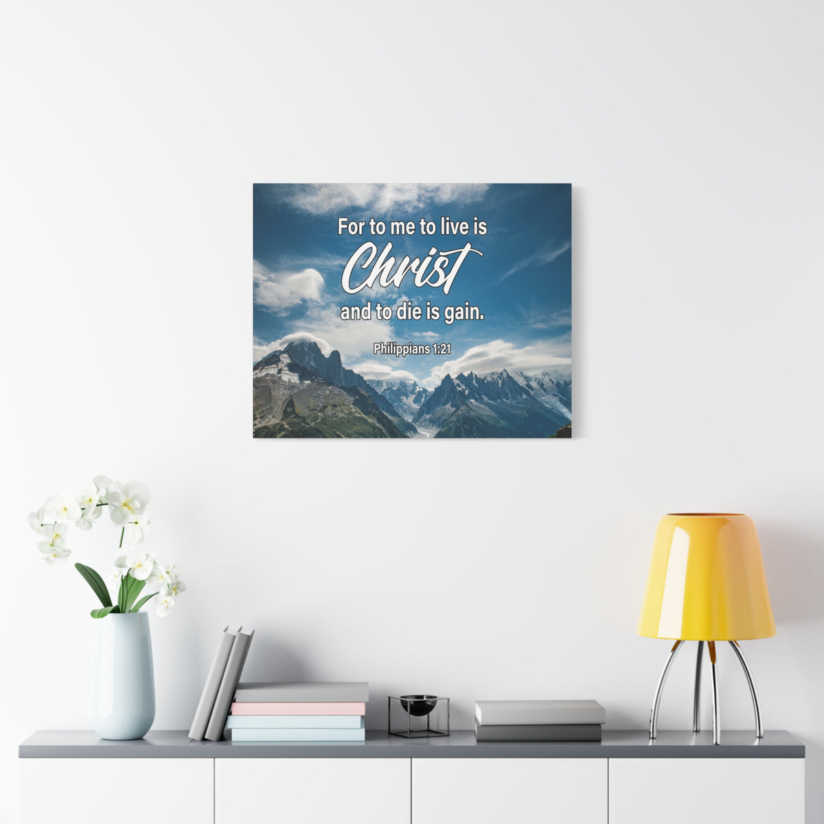 Scripture Canvas Good Courage Joshua 1:9 Christian Wall Art Bible Verse Print Ready to Hang
