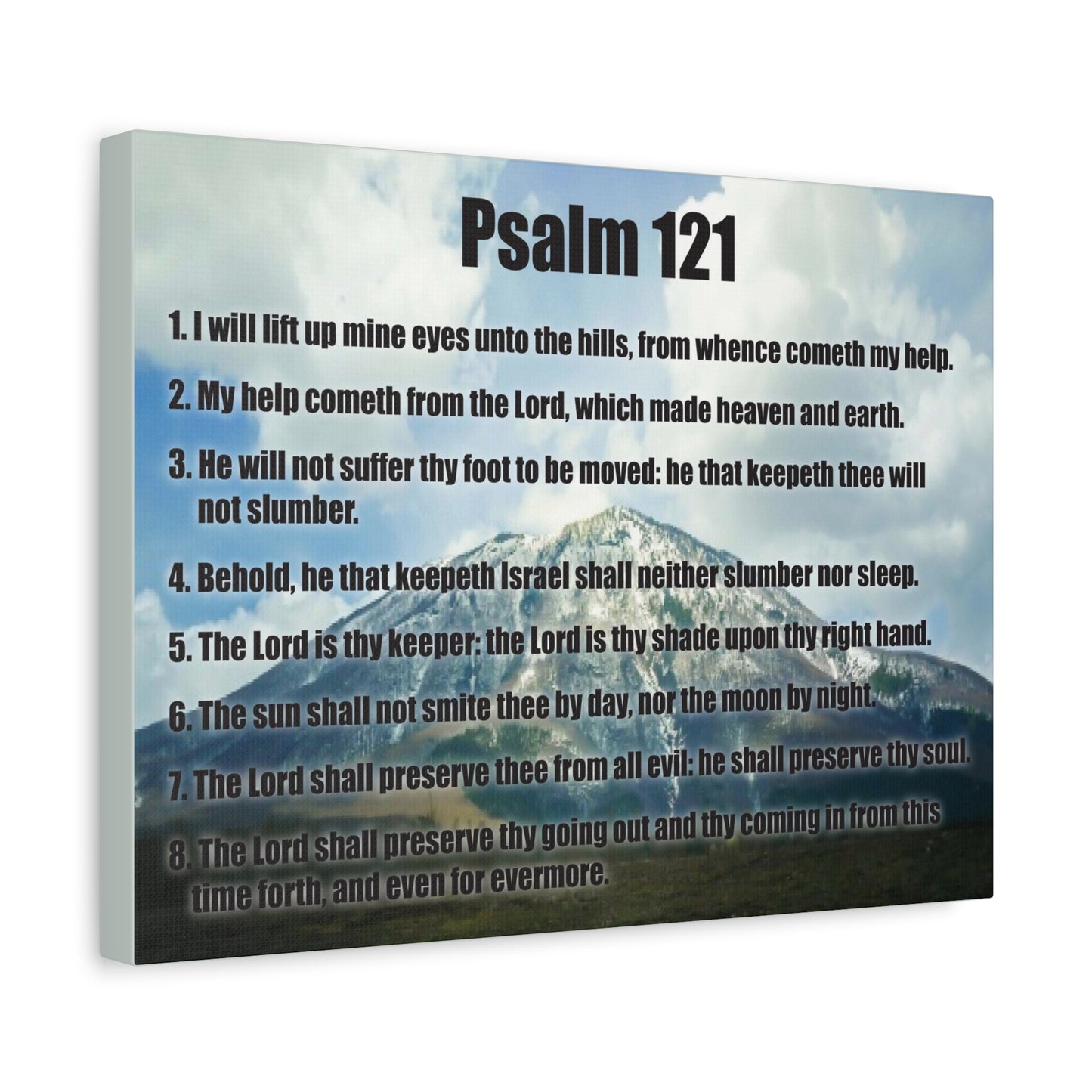 Scripture Walls God Watches Over You Psalm 121:7 Christian Wall Art Print Ready to Hang