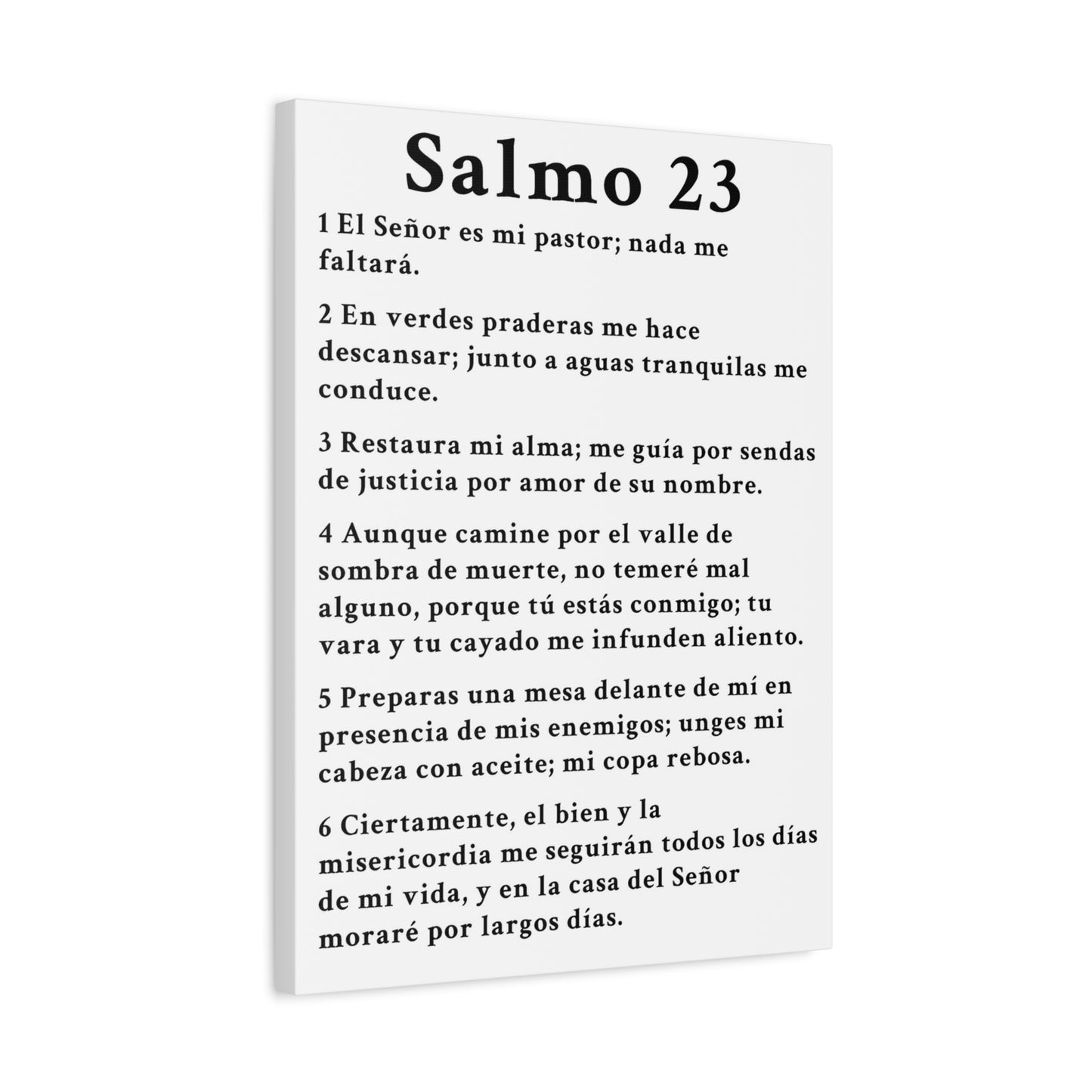 Scripture Walls Salmo 23 Chapter White Christian Wall Art Print Ready to Hang Unframed