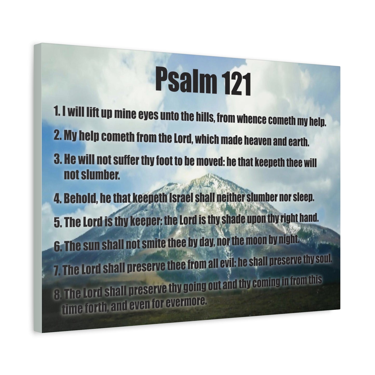 Scripture Walls God Watches Over You Psalm 121:7 Christian Wall Art Print Ready to Hang
