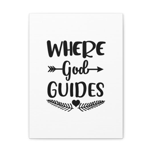 Where God Guides Isaiah 58:11 Christian Wall Art Bible Verse Print Ready to Hang