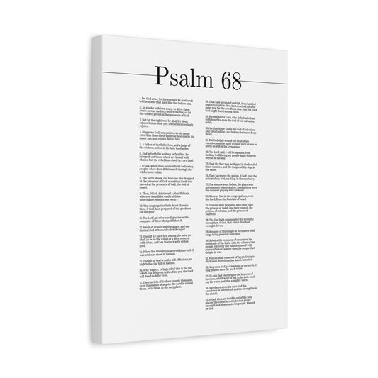 Scripture Canvas Blessed Be The Lord Psalm 68 Christian Wall Art Bible Verse Print Ready to Hang