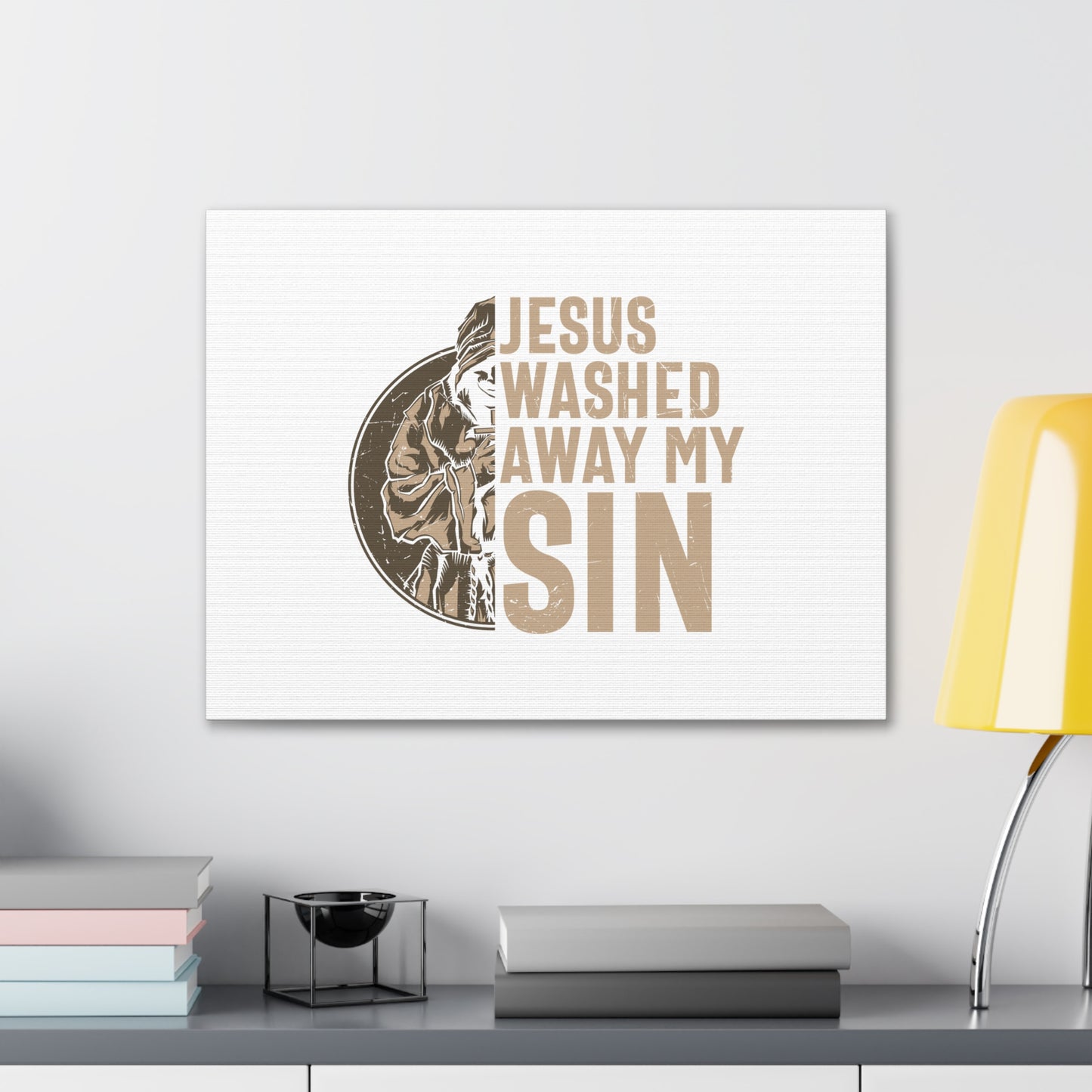 Washed Away My Sin Psalm 51:2 Christian Wall Art Bible Verse Print Ready to Hang
