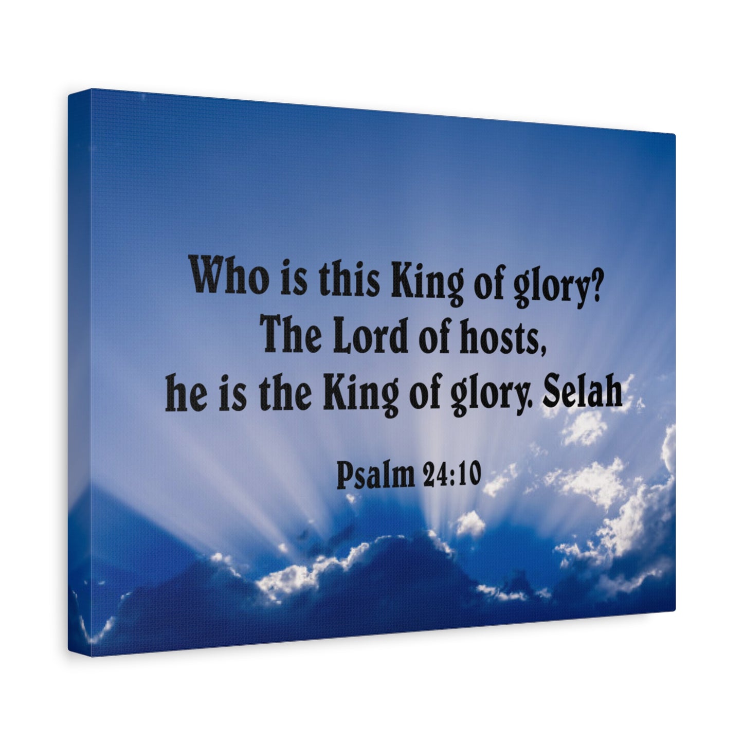 Bible Verse Canvas The Lord of Hosts Psalm 24:10 Christian Home Decor Scripture Art