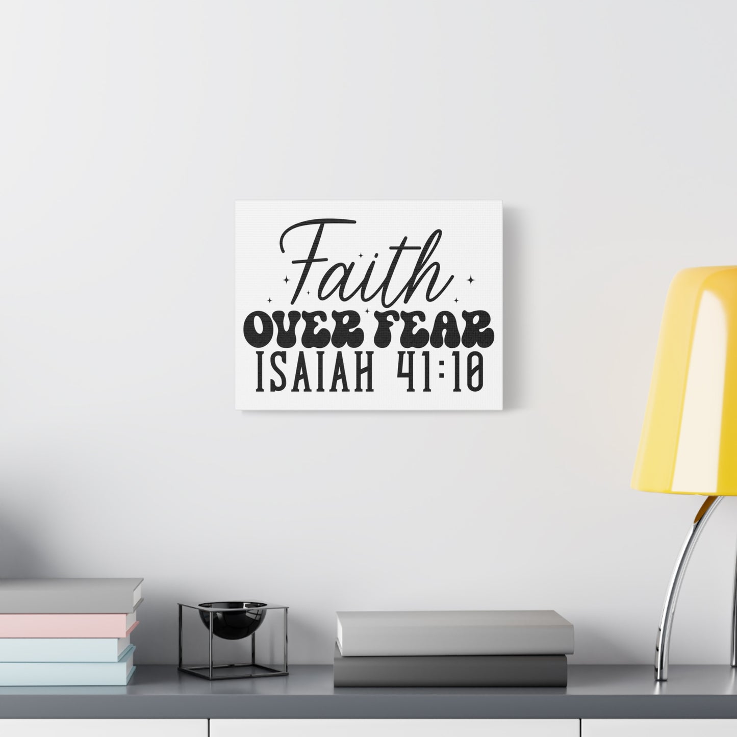Scripture Walls Isaiah 41:10 Faith Over Fear Bible Verse Canvas Christian Wall Art Ready to Hang Unframed