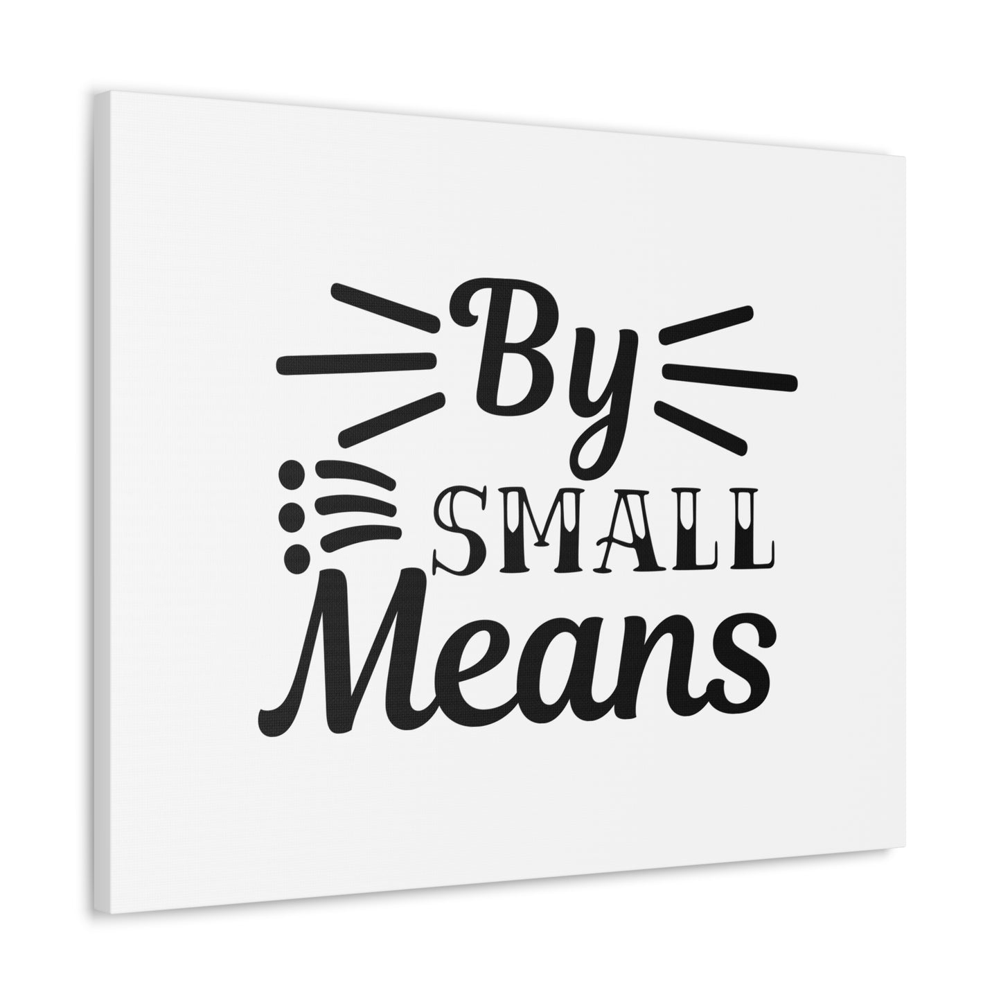 By Small Means Matthew 7:14 Christian Wall Art Bible Verse Print Ready to Hang