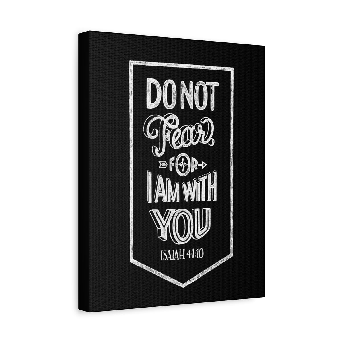 Scripture Canvas I Am With You Isaiah 41:10 Christian Wall Art Bible Verse Print Ready to Hang
