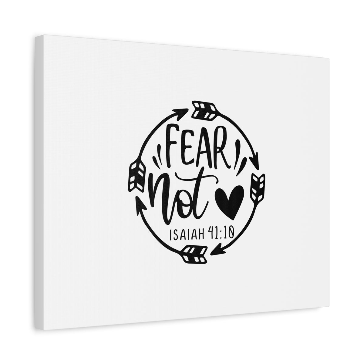 Scripture Canvas Fear Not Isaiah 41:10 Christian Wall Art Bible Verse Print Ready to Hang