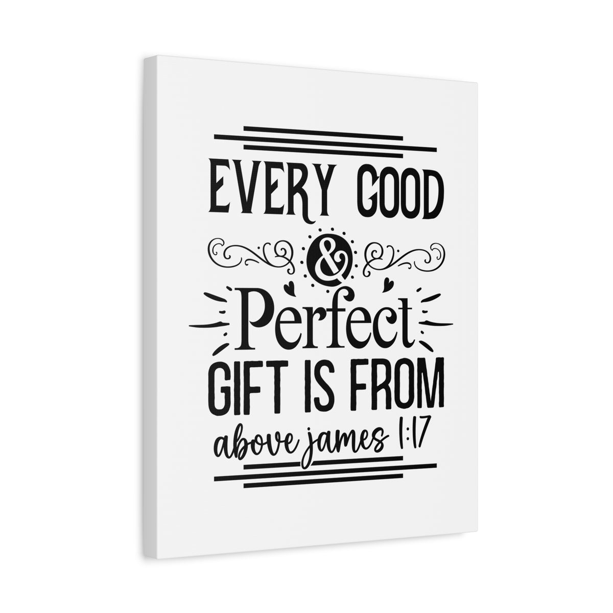 Scripture Walls Perfect Gift James 1:17 Bible Verse Canvas Christian Wall Art Ready to Hang Unframed