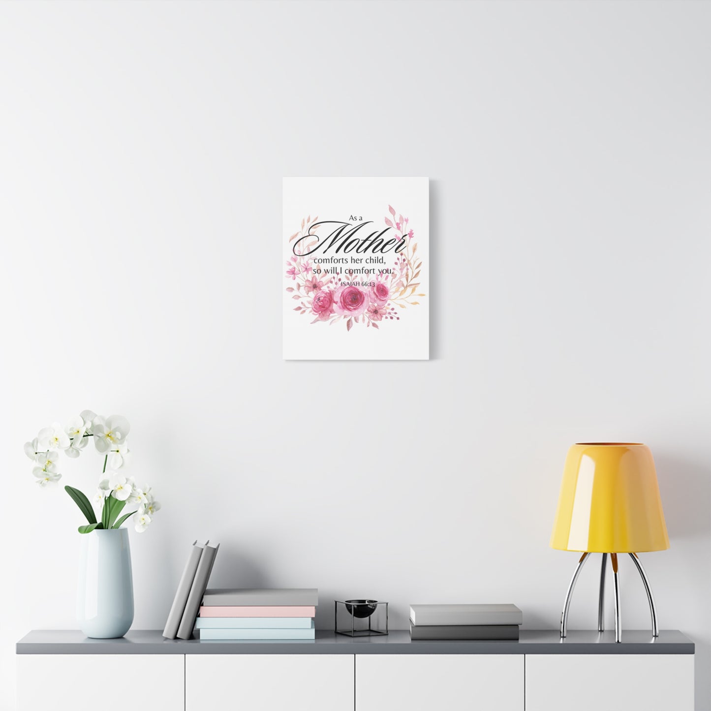 Scripture Walls Isaiah 66:13 I Will Comfort You Bible Verse Canvas Christian Wall Art Ready to Hang Unframed