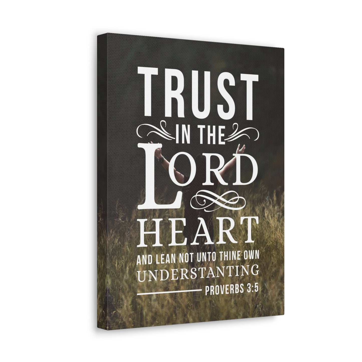 Trust in the Lord Proverbs 3:5 Christian Wall Art Bible Verse Print Ready to Hang