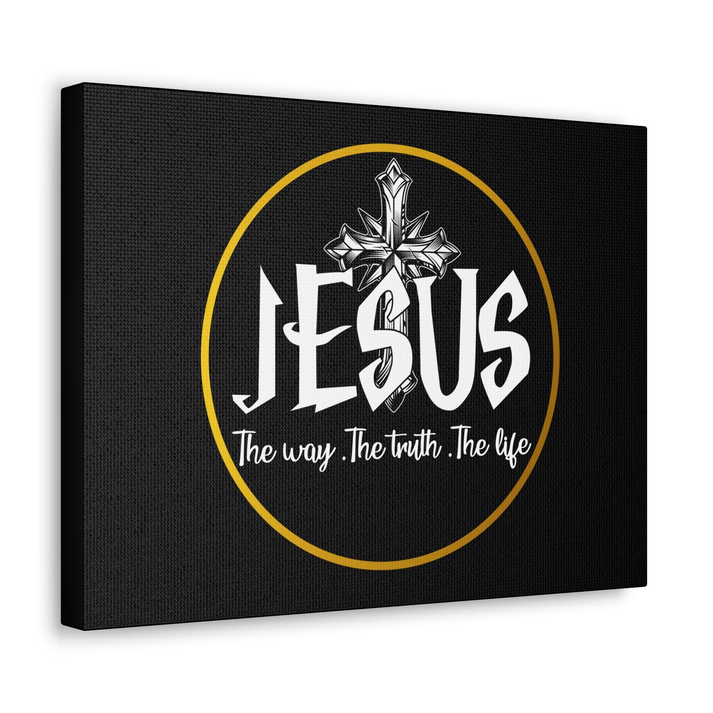 The Way, The Truth, The Life John 14:6 Black Christian Wall Art Bible Verse Print Ready to Hang