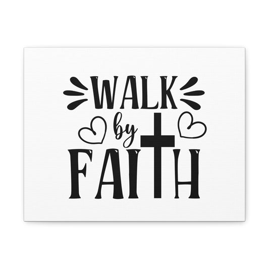Walk By Faith 2 Corinthians 5:7 Heart Christian Wall Art Bible Verse Print Ready to Hang