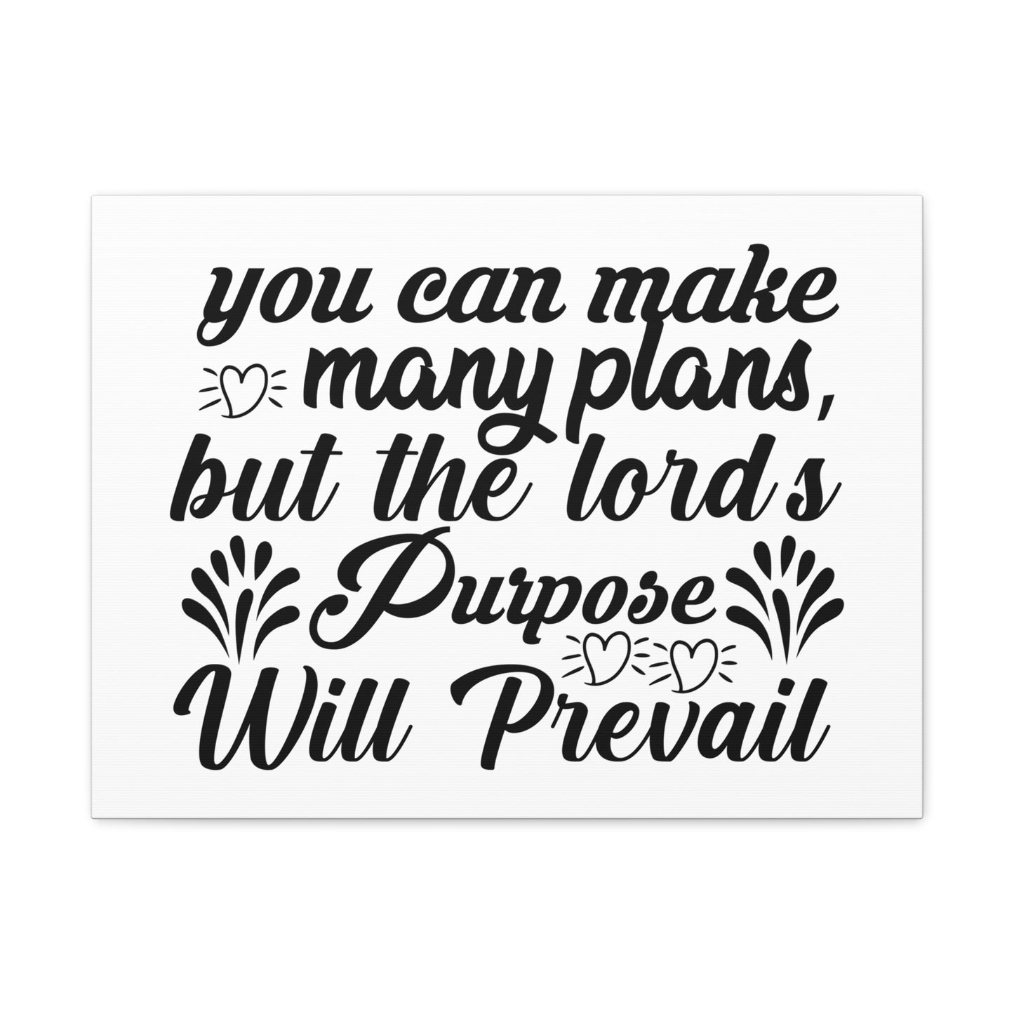 The Lord's Purpose Will Prevail Proverbs 19:21 Christian Wall Art Bible Verse Print Ready to Hang