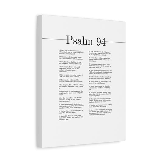 Scripture Canvas The Lord Our God Psalm 94 Christian Wall Art Bible Verse Print Ready to Hang