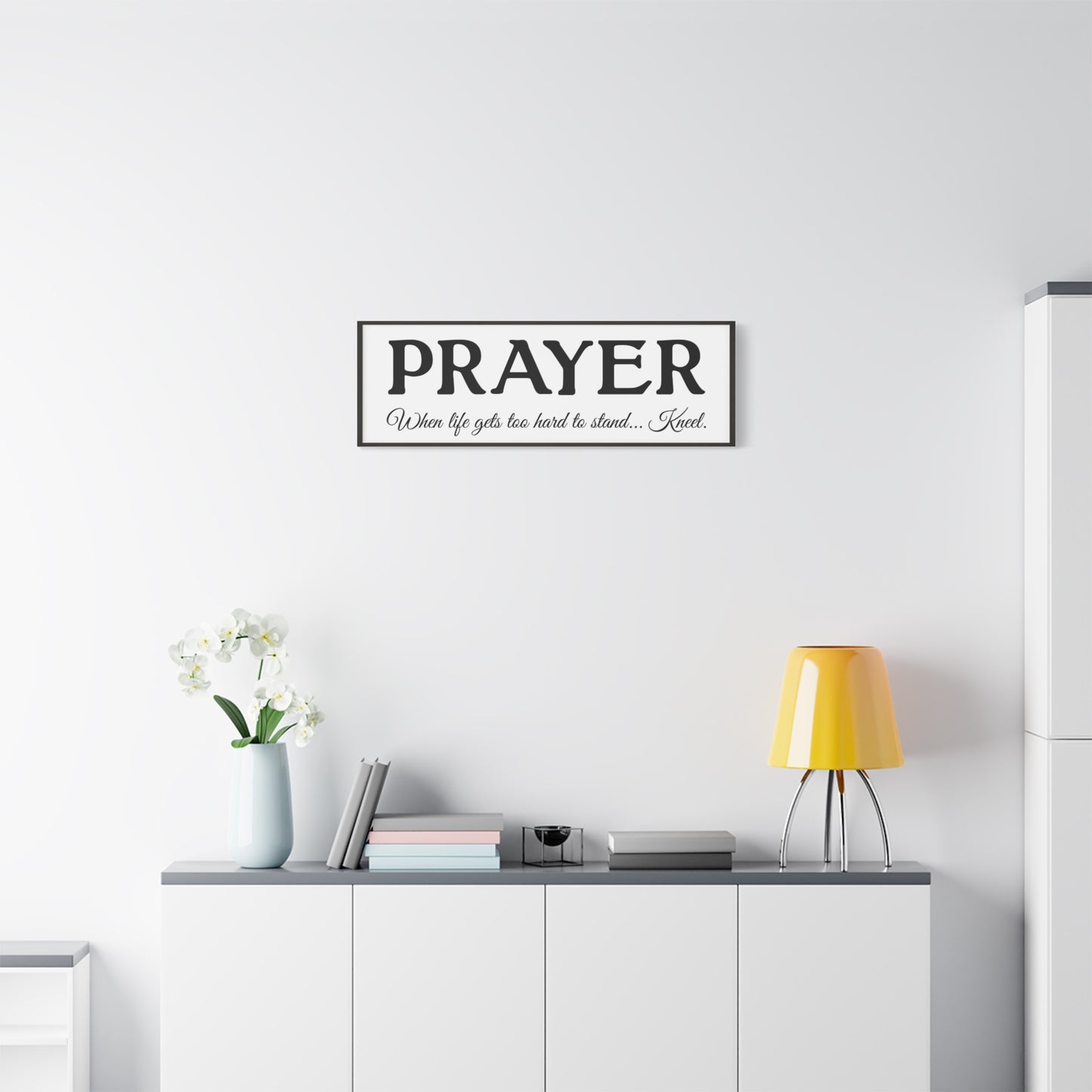Scripture Walls Prayer White Bible Verse Canvas Christian Wall Art Ready to Hang Unframed