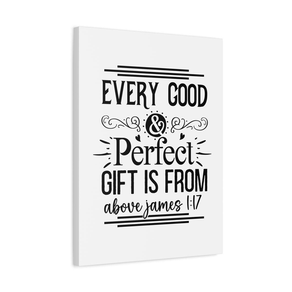 Scripture Walls Perfect Gift James 1:17 Bible Verse Canvas Christian Wall Art Ready to Hang Unframed